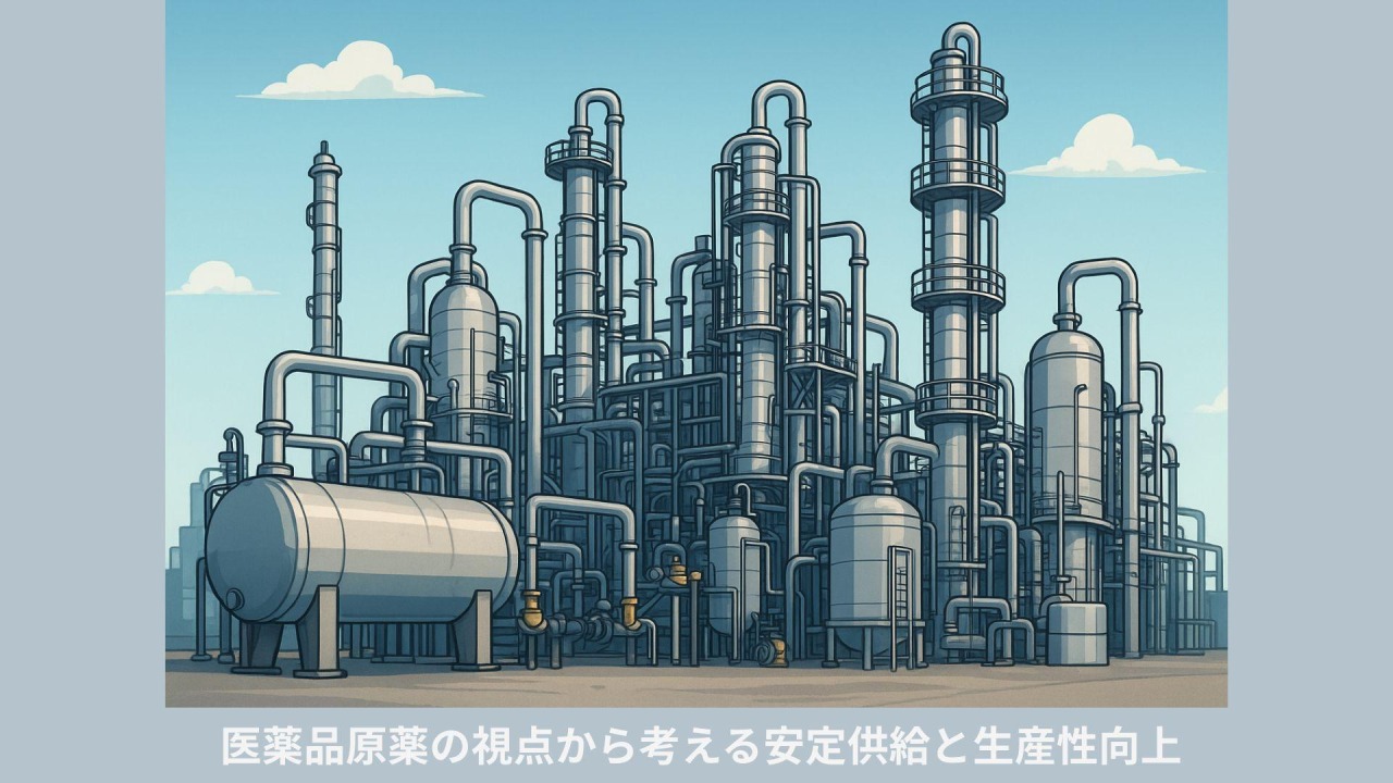 医薬品原薬の視点から考える安定供給と生産性向上