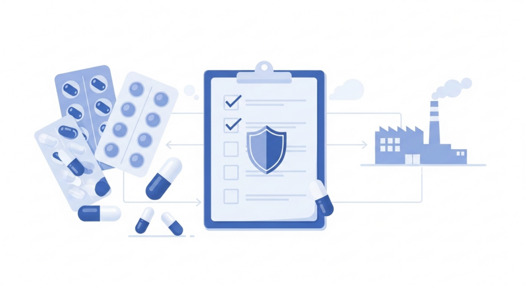 薬と文書の画像