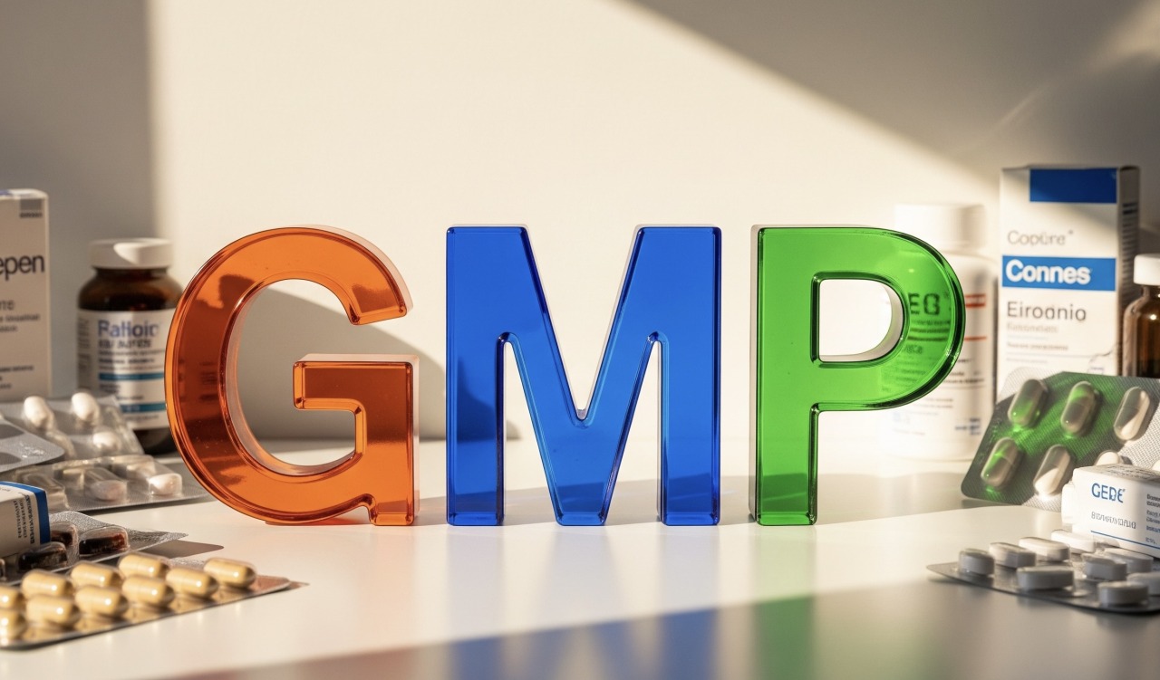 製薬における医薬品GMP導入を促す記事であることを示す、治療薬とGMPという文字のイメージ