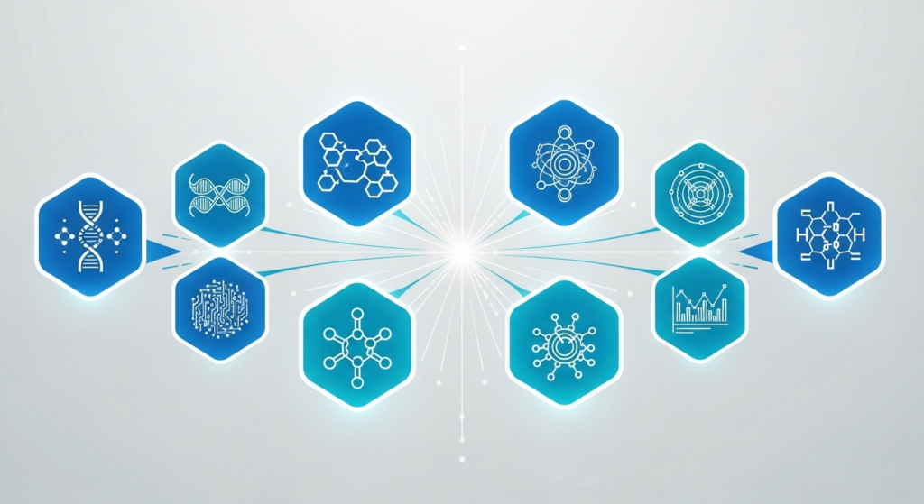AI創薬のプラットフォーム比較の概念図