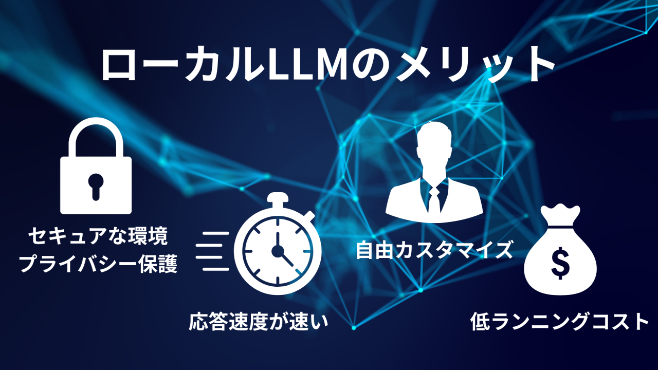 ローカルLLM メリット セキュリティ・コスト・カスタマイズ・判断基準を解説