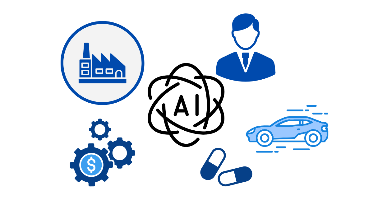 3. 【業界別】AIエージェントの具体的な業務活用事例の解説図（画像は生成AIを用いて作成しています）