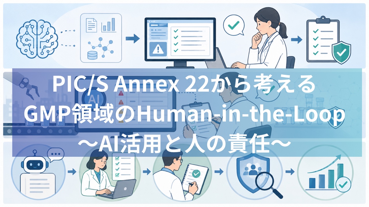 PIC/S Annex 22 Human-in-the-Loop AI活用